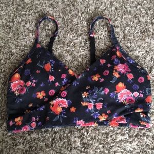 Cross body yoga bra